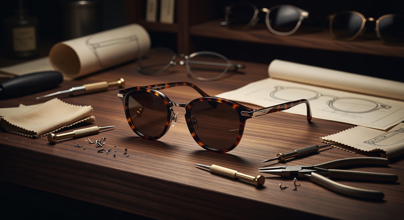 Craftsmanship and design of premium eyewear